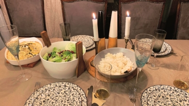 Семейна вечеря със сьомга и каперси